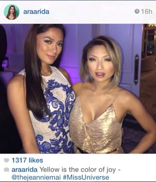 Ara Arida's Instagram Account with Jeannie Mai