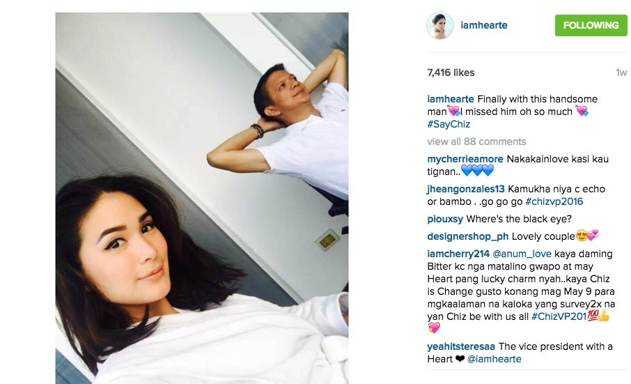 3 Chiz Escudero Concedes Vice-Presidential Race Heart Evangelista Wife Grace Poe tandem