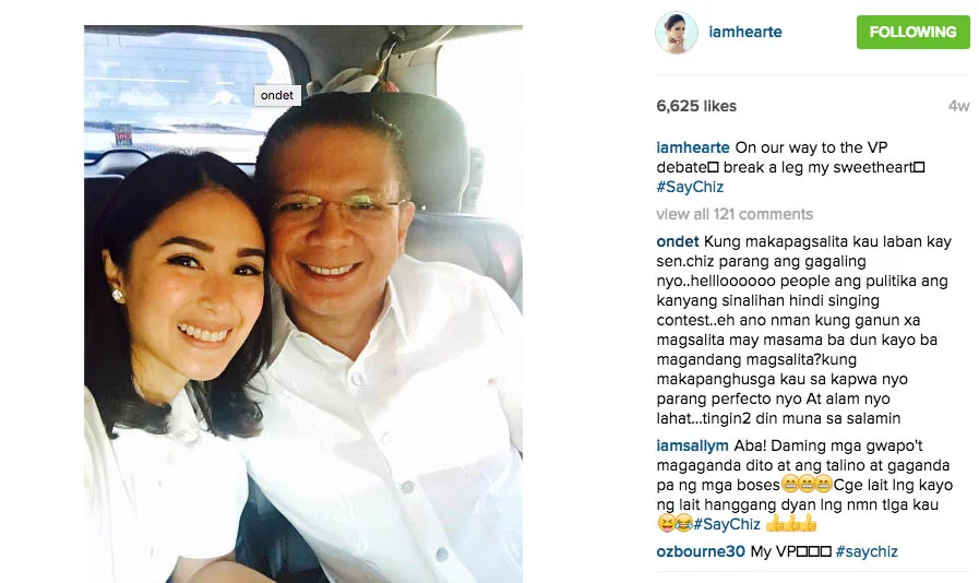 8 Chiz Escudero Concedes Vice-Presidential Race Heart Evangelista Wife Grace Poe tandem