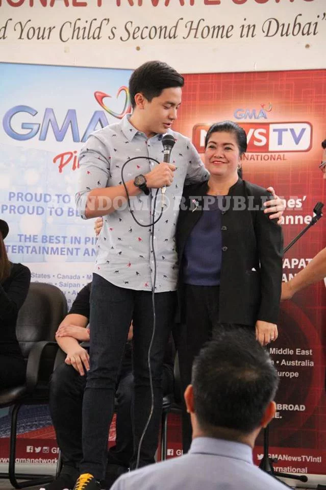 Alden Richards Accidental Reunion High School teacher in Dubai Ms. Grace Lopez Regondola UIPS United International Private School Kapusong Pinoy Dubai Concert AlDub 3