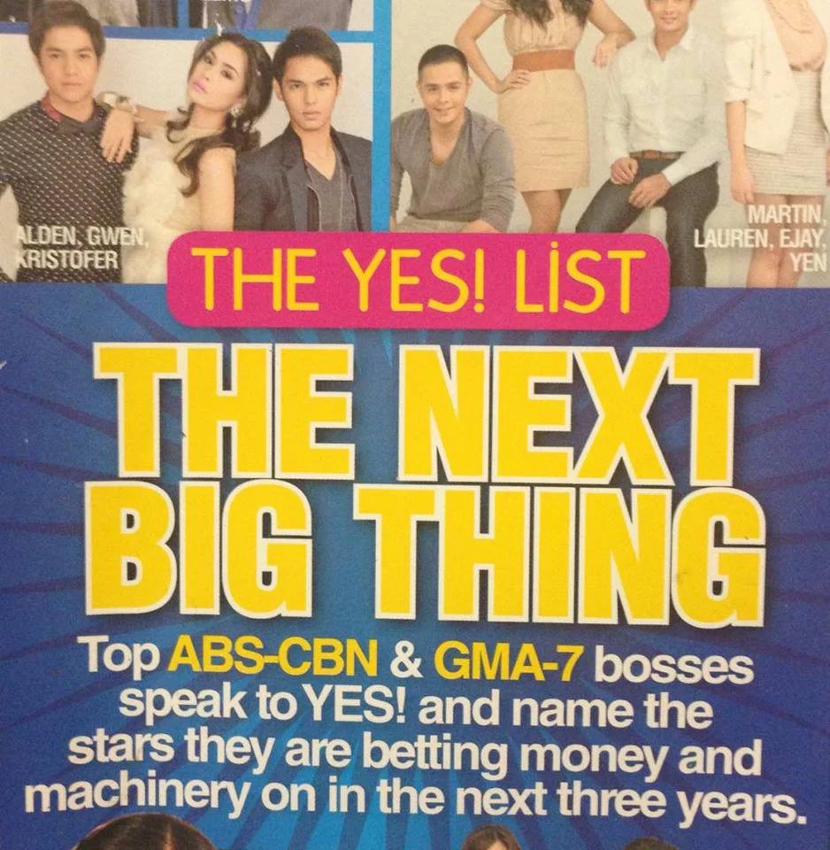 Alden Richards Aldenvasion 2011 yes! magazine next big thing list 2016 phenomenal star ALDUB maine mendoza Tisoy Pambansang Bae 2