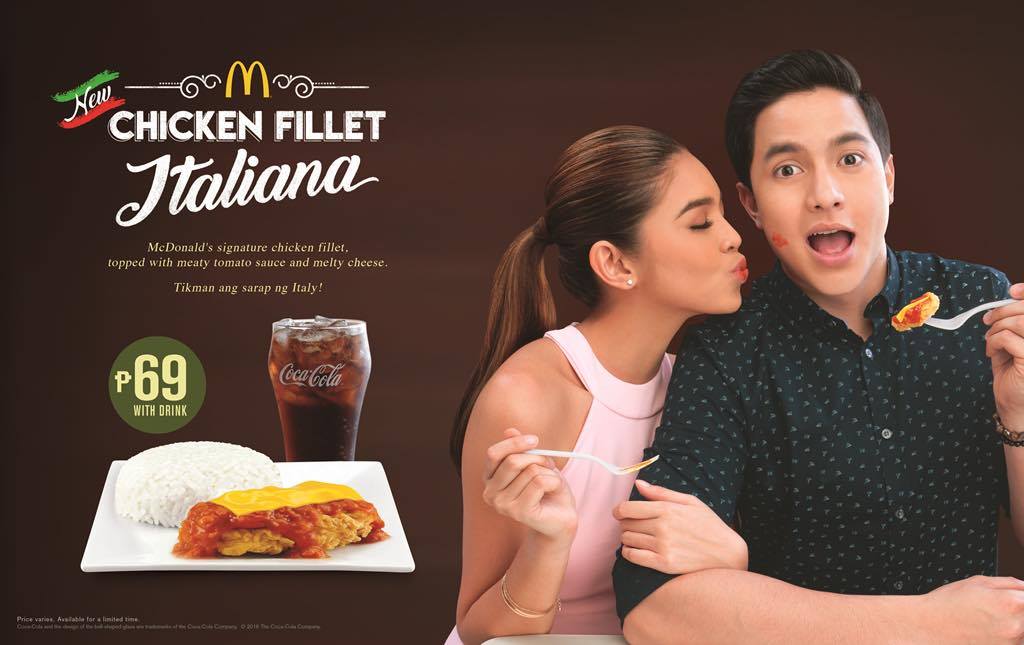 Alden Richards Maine mendoza Aldub mcdonald's Chicken Fillet Italiana TV Commercial AldUb TVC