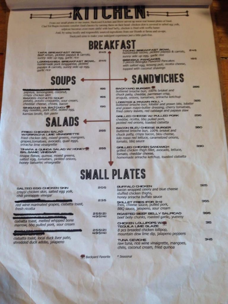 Bibingka Pancakes Backyard PH Backyard Grove Rockwell Backyard UP Town Center Backyard Circuit Makati Menu 3