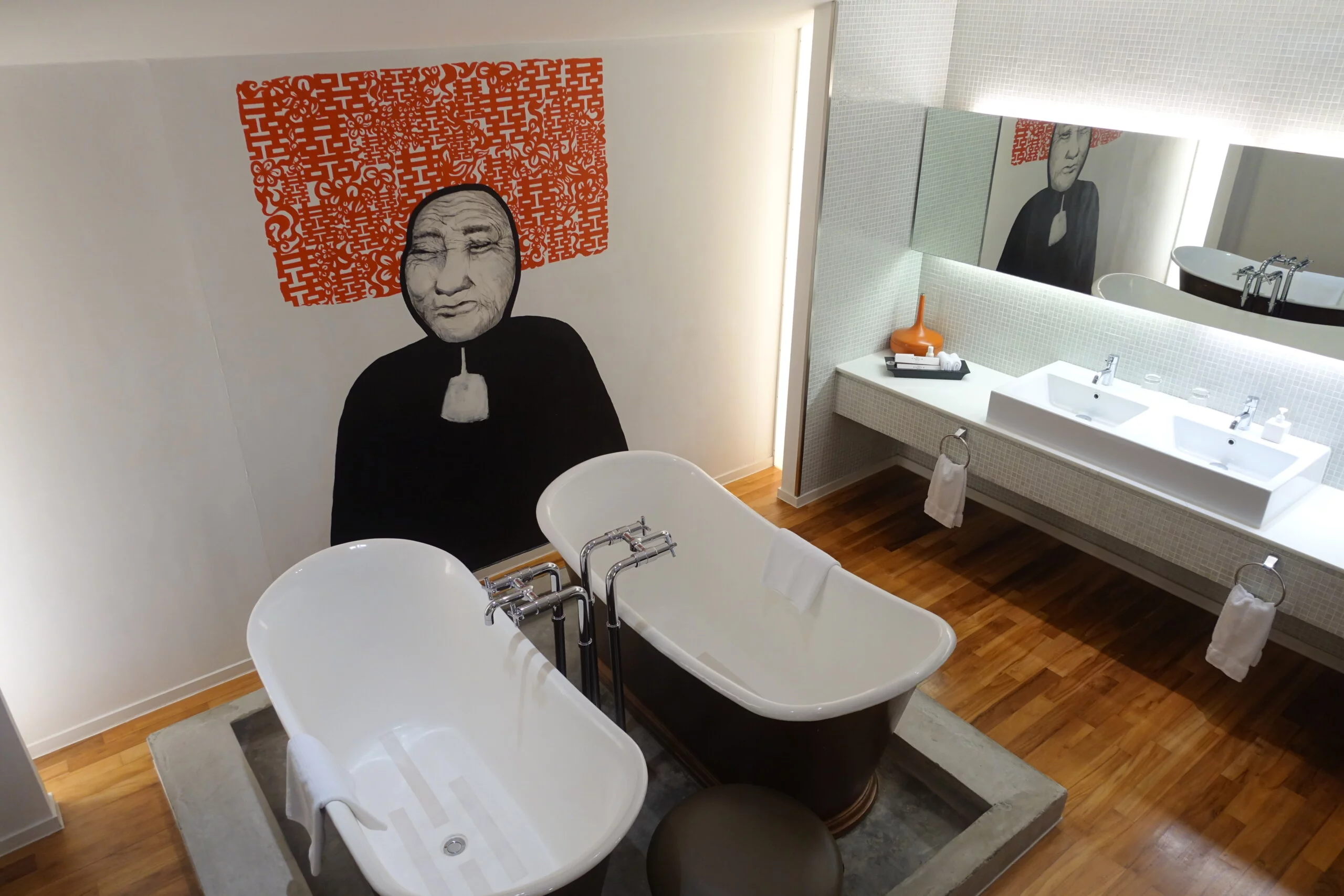 new majestic hotel attic suite room bathtub