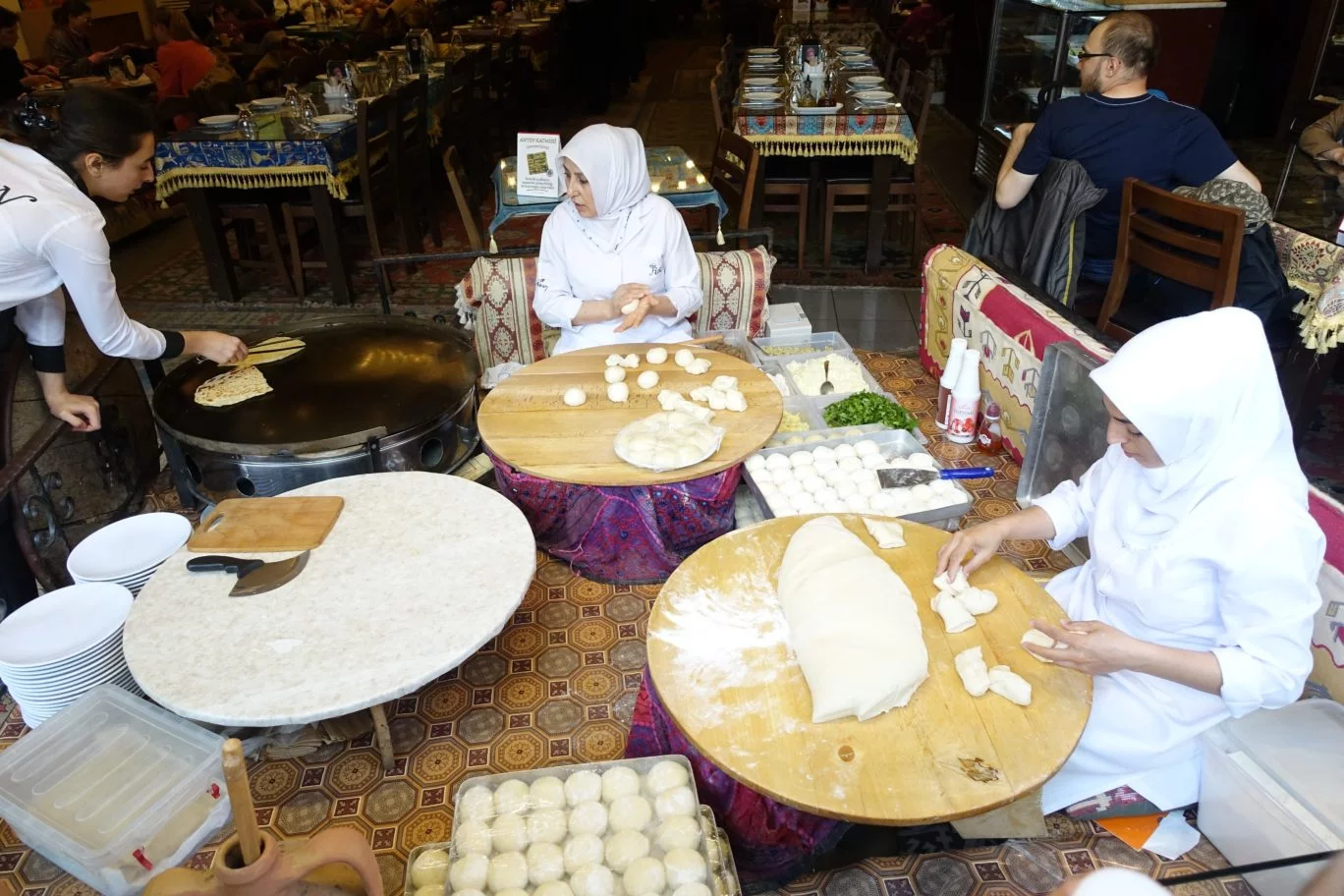 Making Ekmek bread in Istanbul turkey