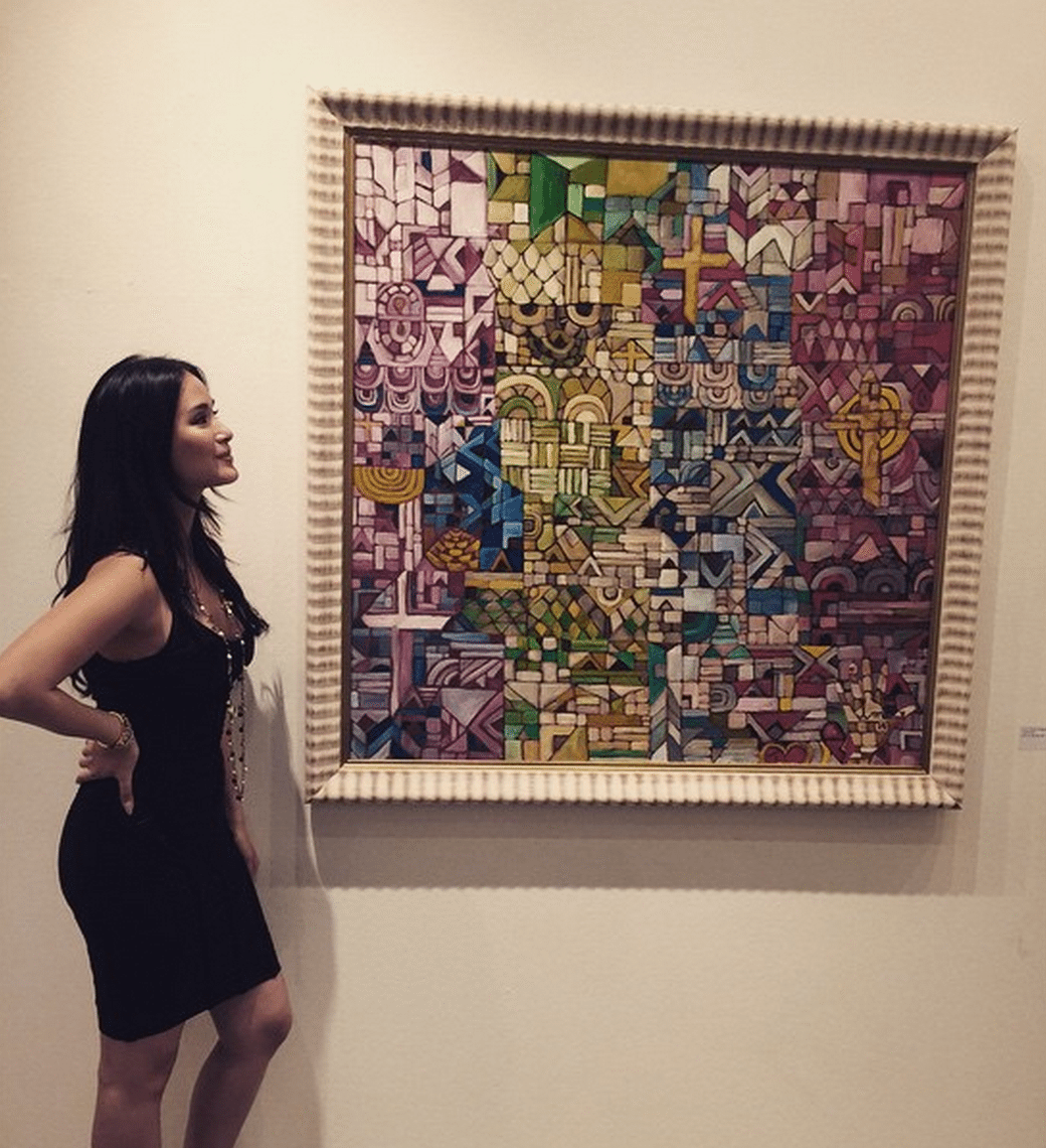 Heart Evangelista's painting displayed in Singapore