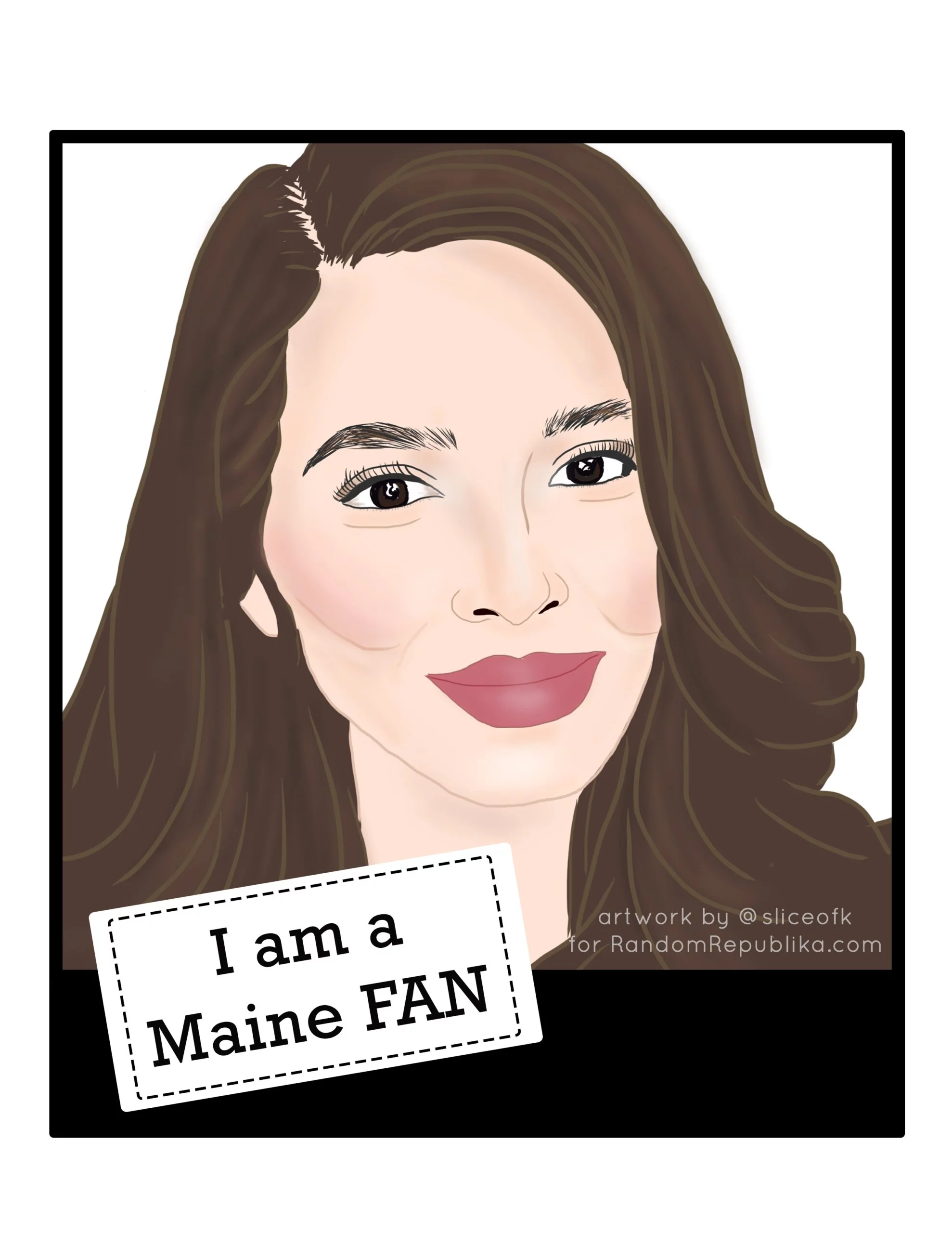 I am a Maine FAN Maine Mendoza template 1