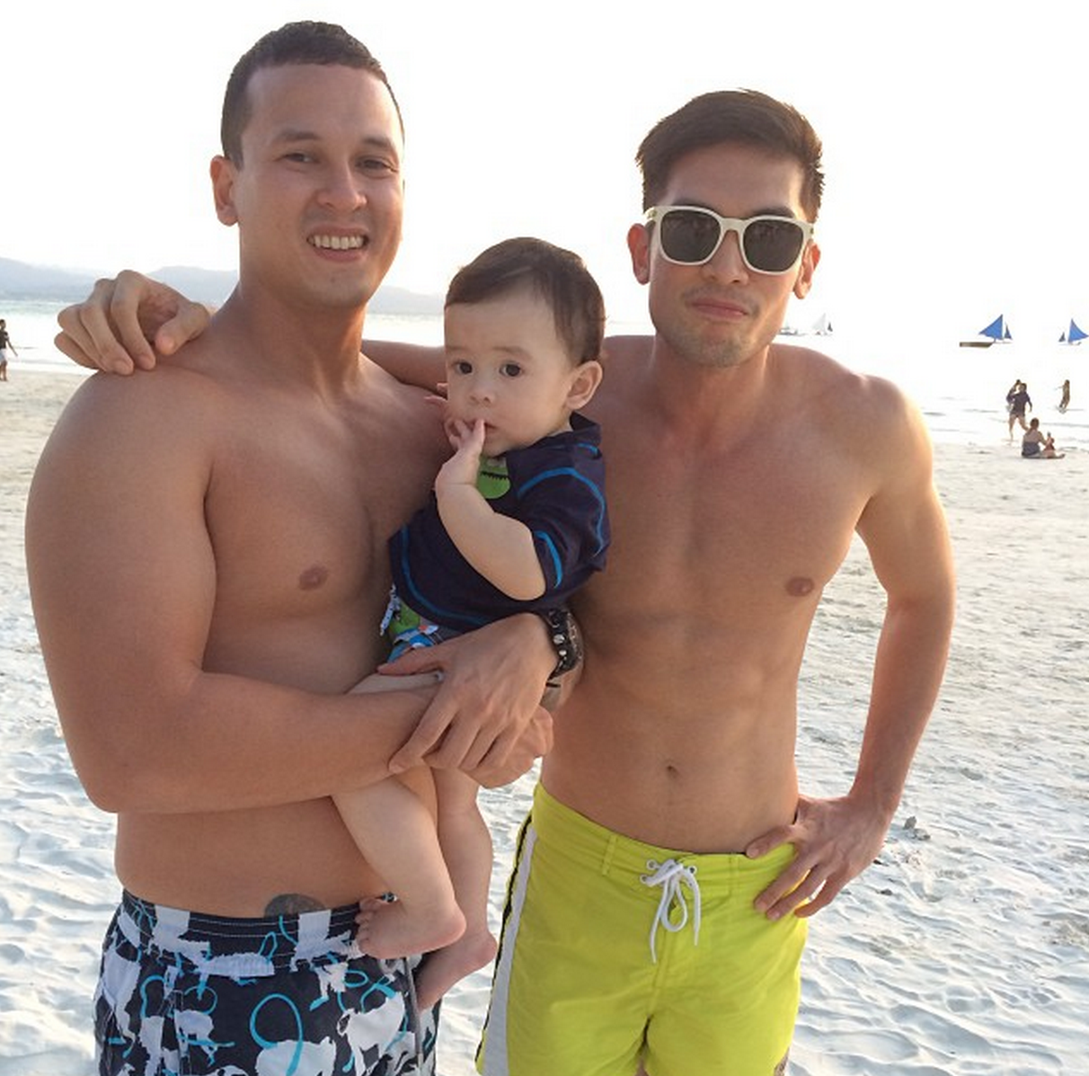 Luke Jickain with Martin Jickain