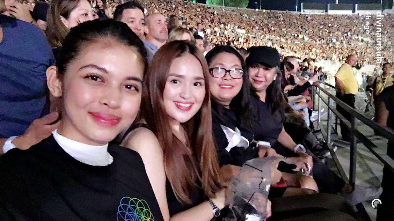 Maine Mendoza Coldplay in LA Los Angeles Emotional Dream Come True Coleen Mendoza Celeste Tuviera Jenny Ferre AlDUb Alden Richards 8