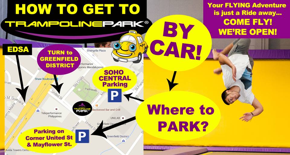 Map to Trampoline Park Manila How to Get to Trampoline Park Manila Greenfield District Mandaluyong 1