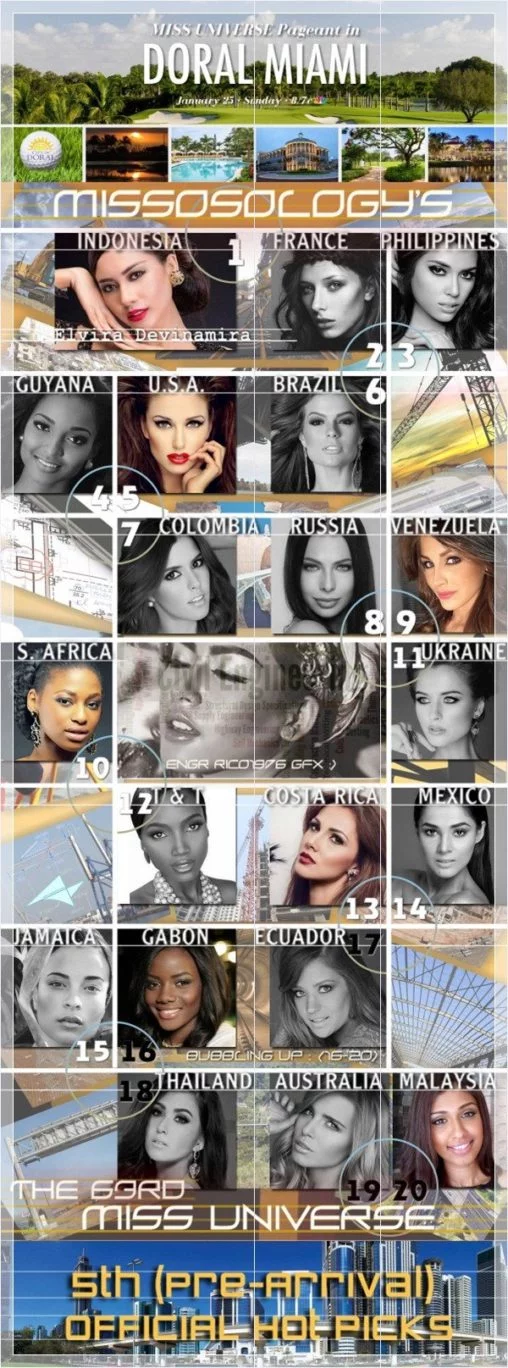 Missossology's Hot Picks for Miss Universe 2015