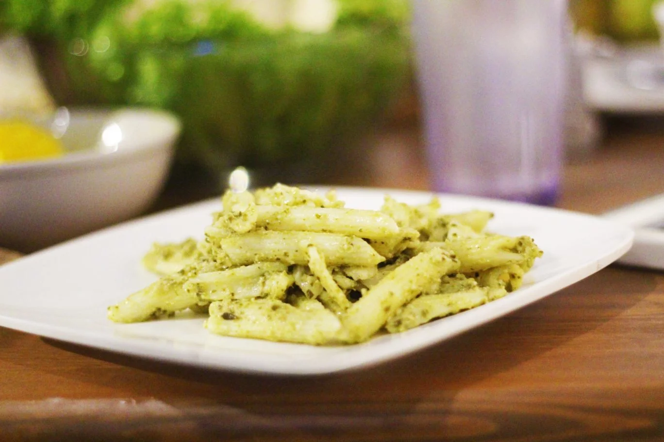 Pesto Pasta inspired by Jamie Oliver's Recipe