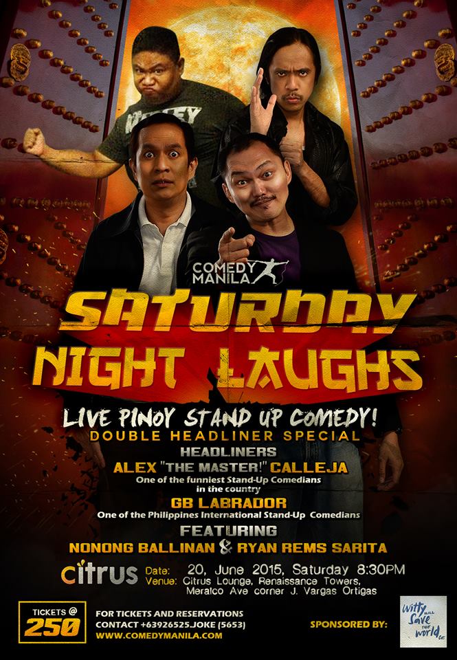 Ryan Rems Sarita Comedy Manila Stand Up Comedy
