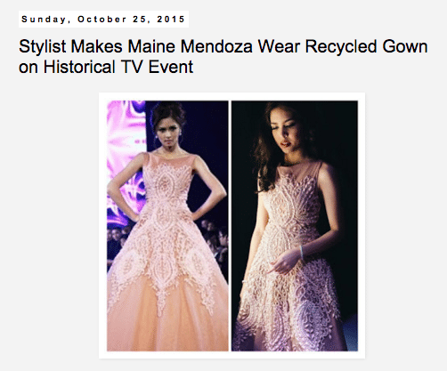 Stylist Liz Uy Stylized Studio Maine mendoza Gown Francis Libiran Pink Gown Kim Chiu