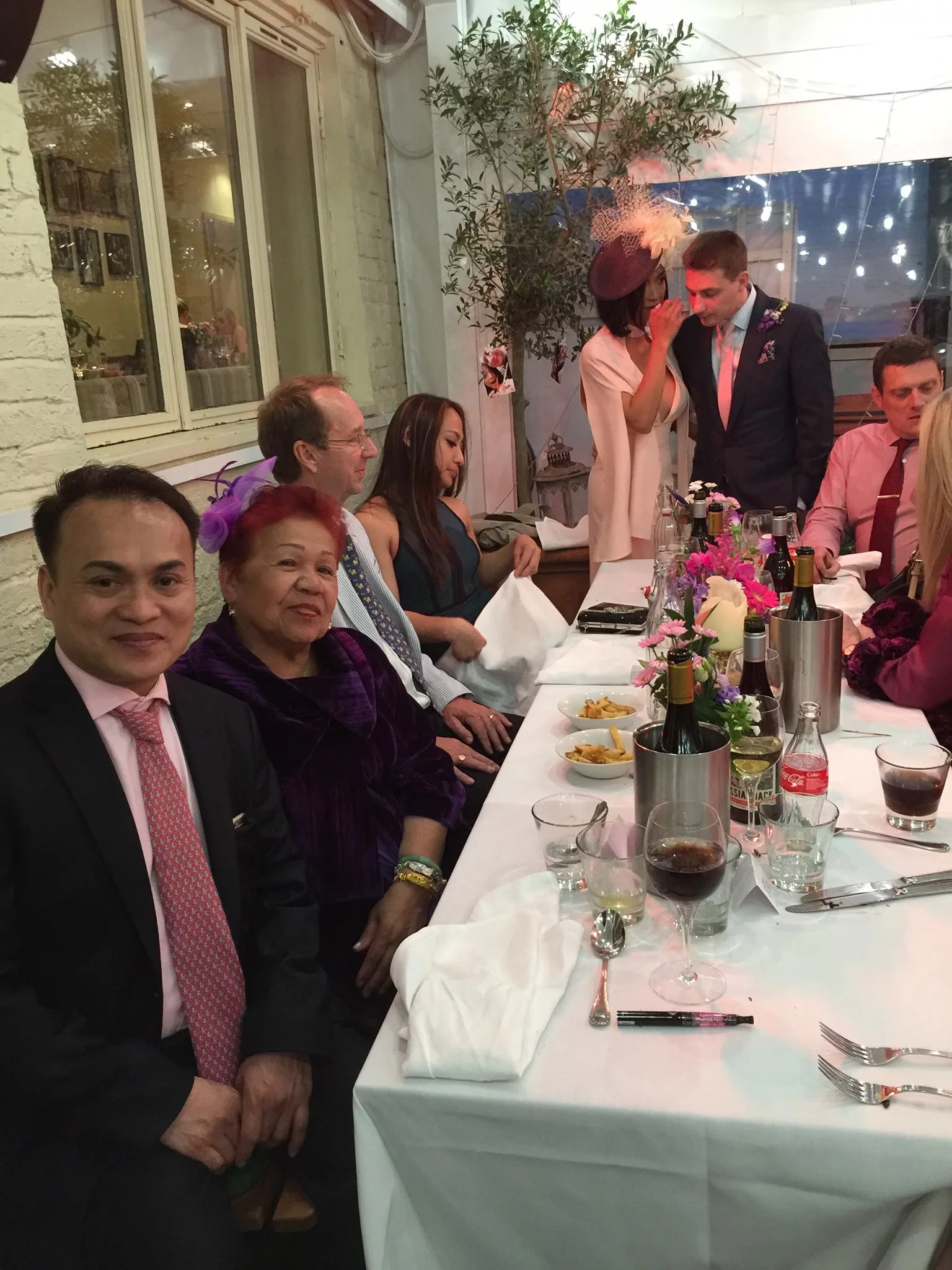 ate glow husband wedding ceremony in london rene boy facunla venue