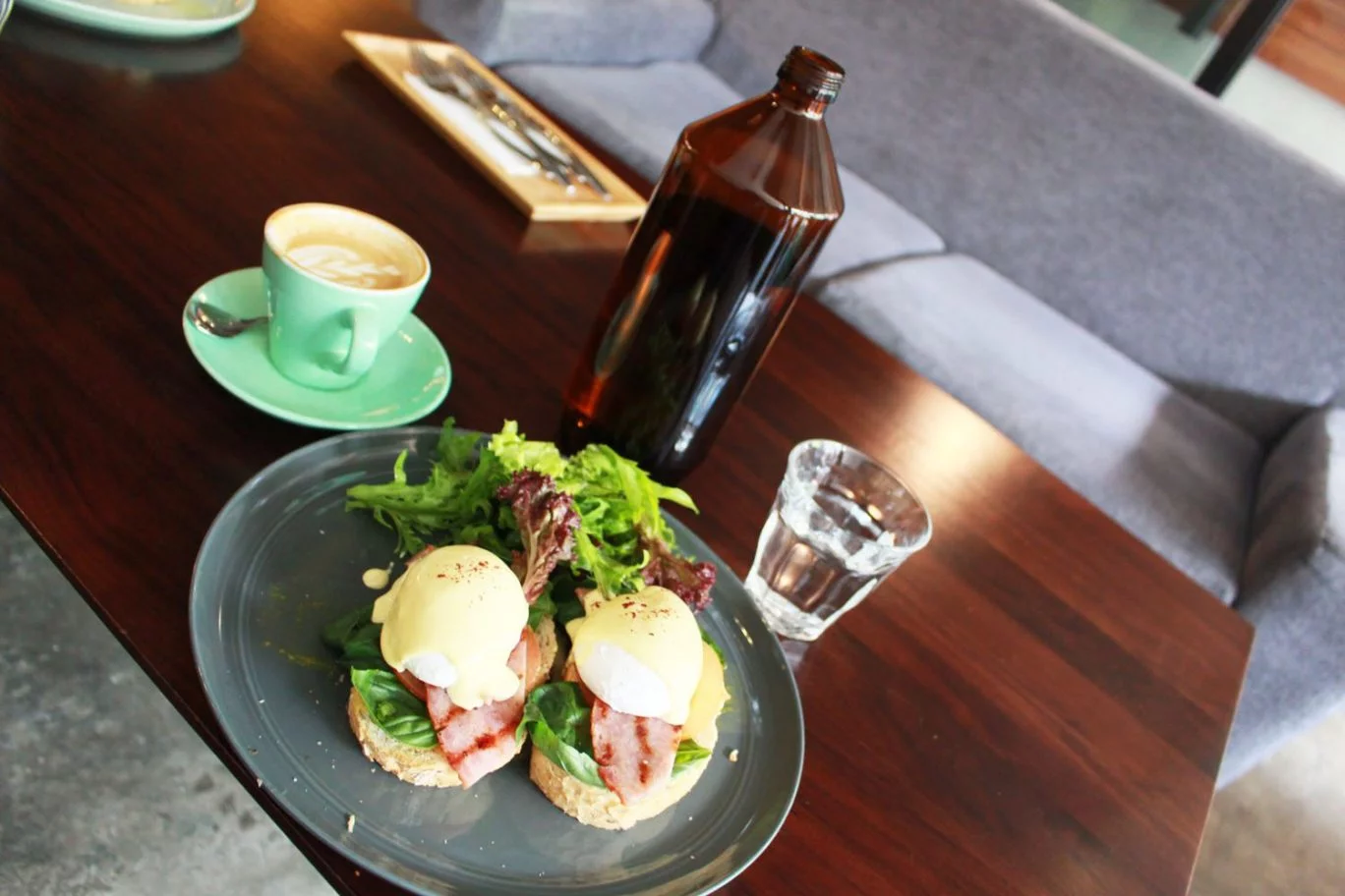 brew orchestra johor bahru eggs benedict and capuccino