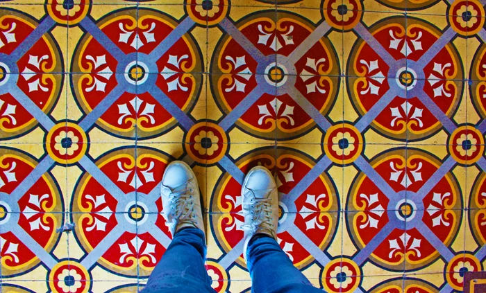 colorful vietnamese tiles hcmc