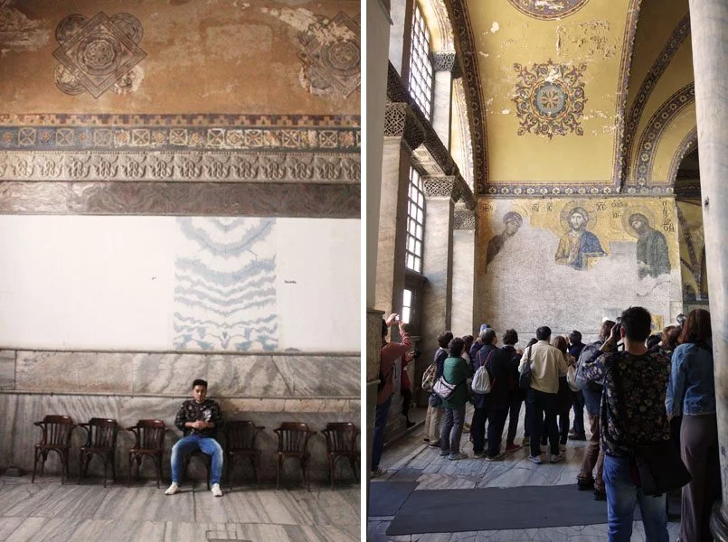 inside hagia sophia istanbul turkey