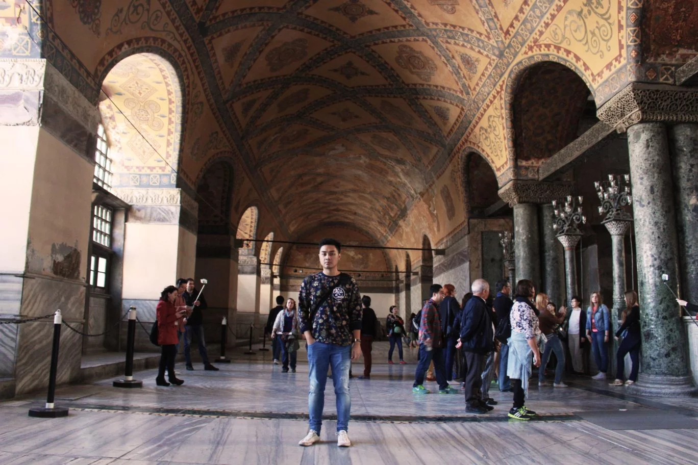 inside hagia sophia photo shoot turkey