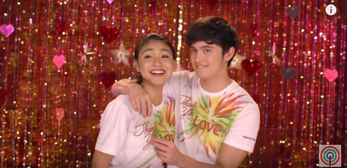 jadine james reid and nadine lustre in abscbn christmas 2015 station id