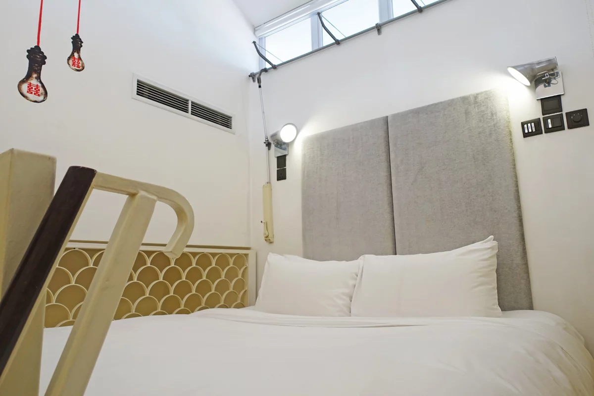 king bed attic suite at new majestic hotel singapore