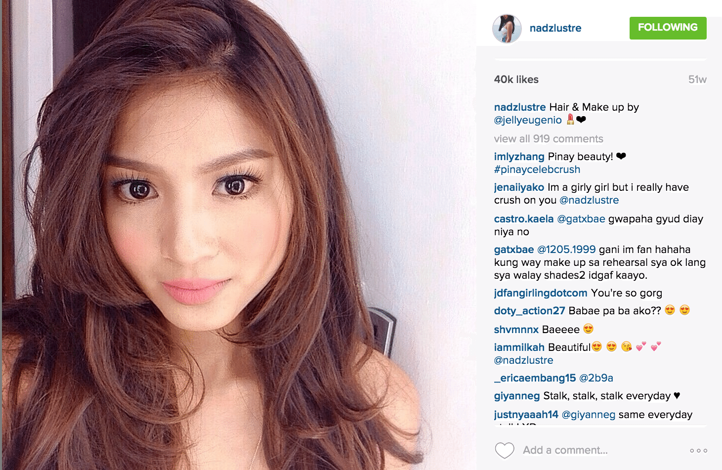 nadine lustre portrait selfie beautiful pinay actress