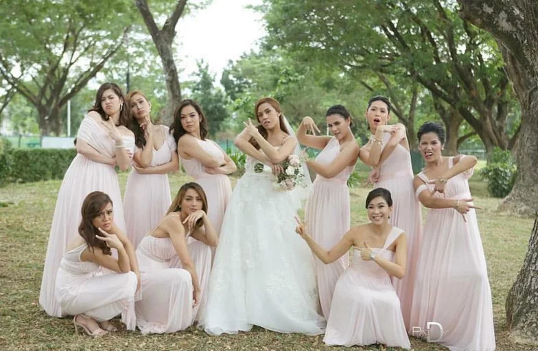 nikki gil wedding gown and bridal entourage gowns bridesmaids