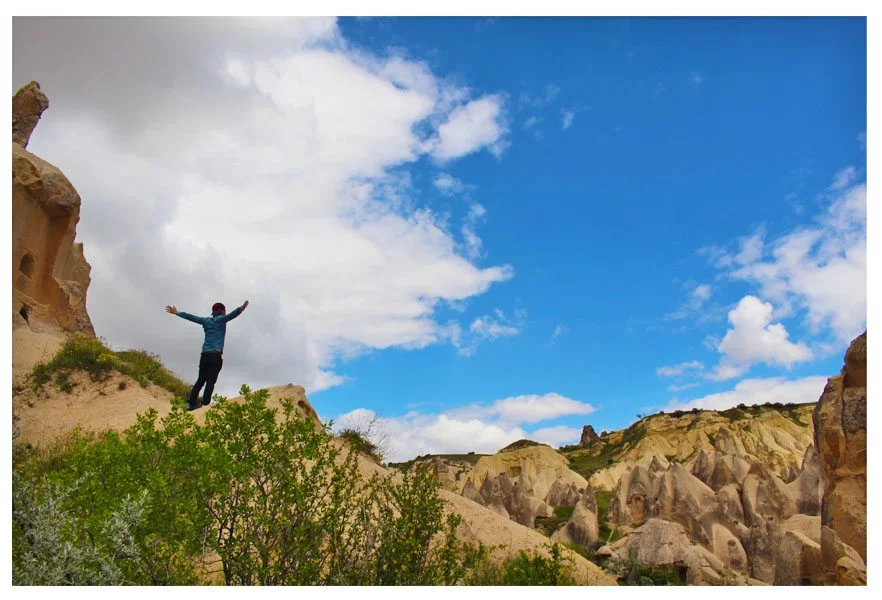 on top of rock goreme cappadocia turkey