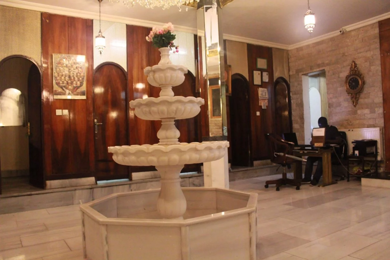 reception of aga hamam istanbul turkey