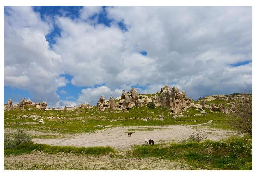 rocks valleys in cappadocia turkey
