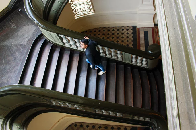 staircase national museum hcmc
