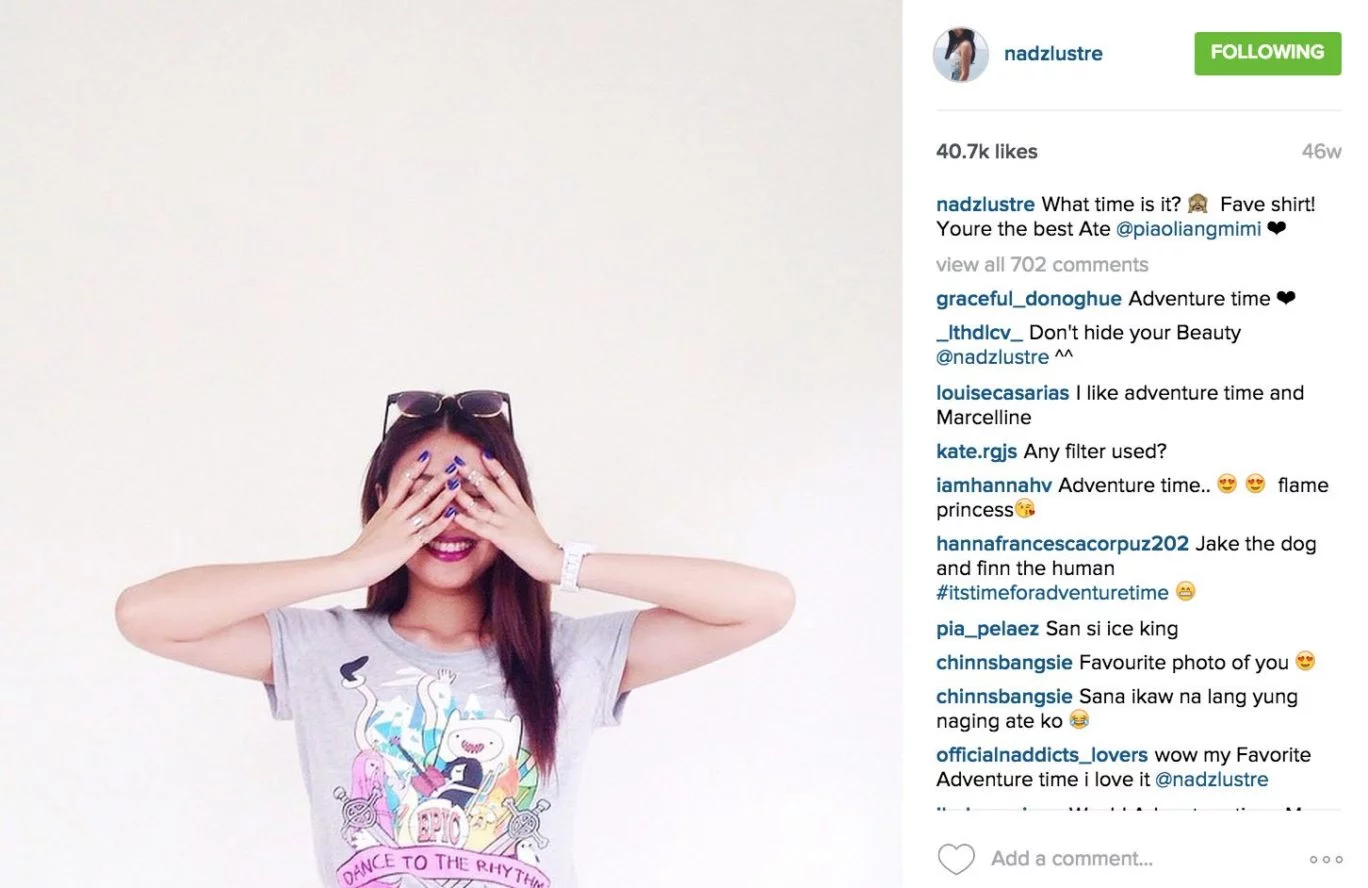 style icon nadine lustre