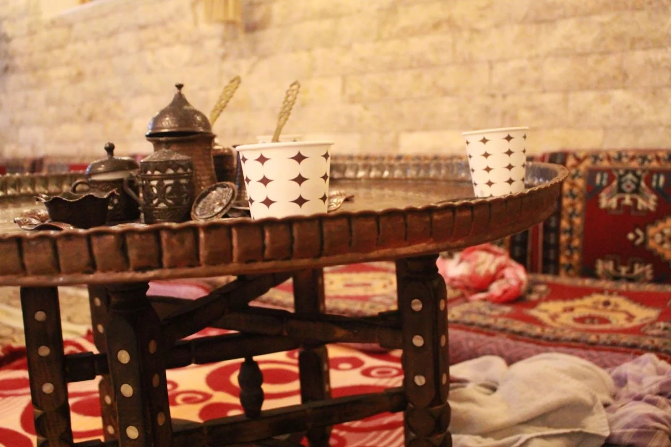 tea at turkish bath aga hamam istanbul turkey spa