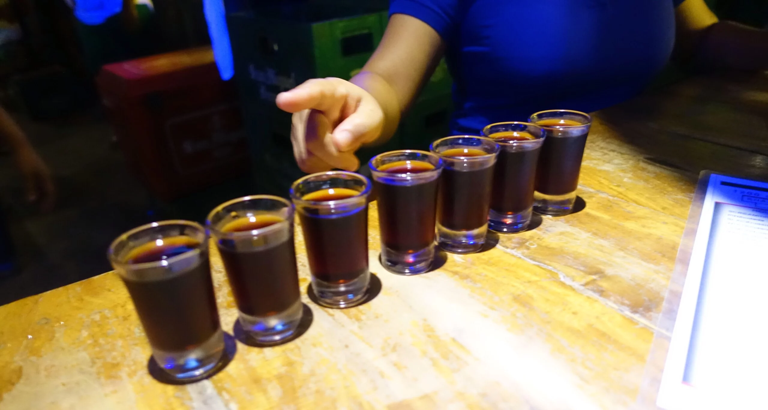 tequila shots in boracay pub crawling